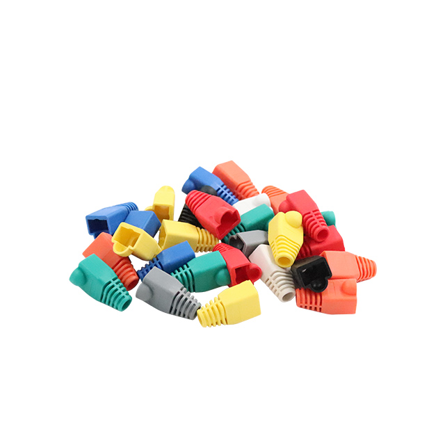 Färgglad mjuk plast RJ45 Modulär plug -stövel för CAT5E CAT6