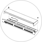 Nätverkspatchpanel