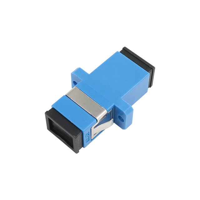 SC UPC Single Mode Simplex Fiber Optic Adapter med fläns
