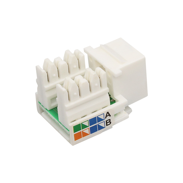 CAT5E oskakad 90 graders stans ned Keystone Jack