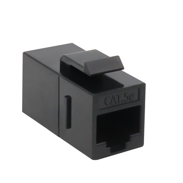 CAT5E oskyldad 180 graders keystone jack inline -koppling