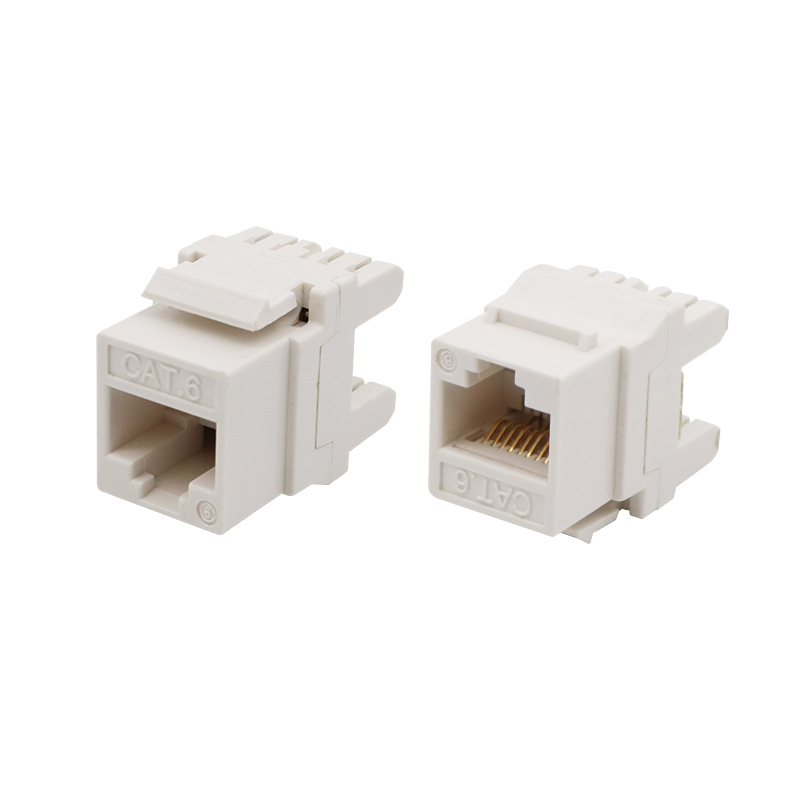 CAT6 UTP 180 graders stans ned Keystone Jack Kort typ