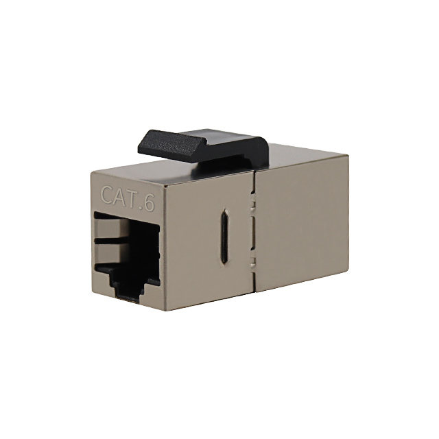 CAT6 SHIEDED 180 graders RJ45 kvinnlig keystone jack inline -koppling