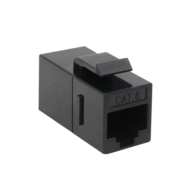 CAT6 oskyldad 180 graders keystone jack inline -koppling