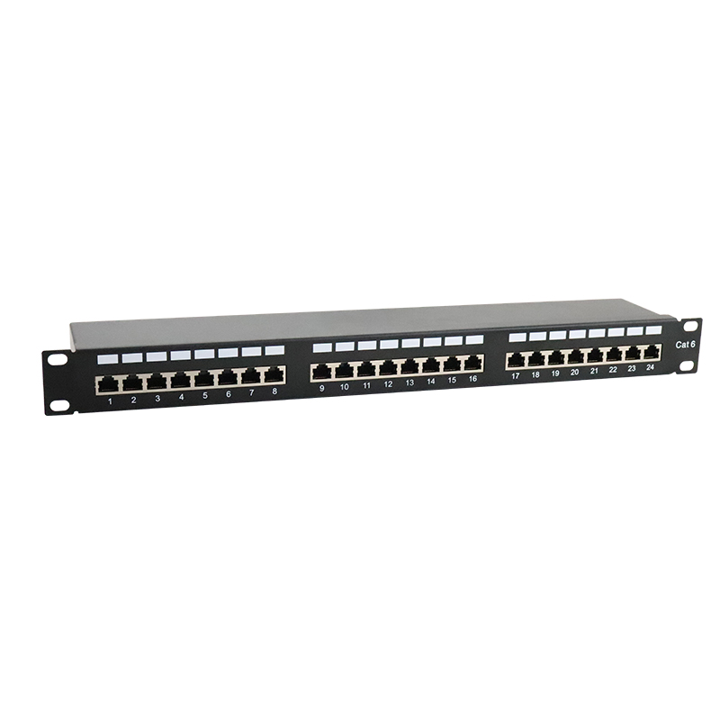 19''1U 24 Port Cat6 STP Punch Down Patch Panel