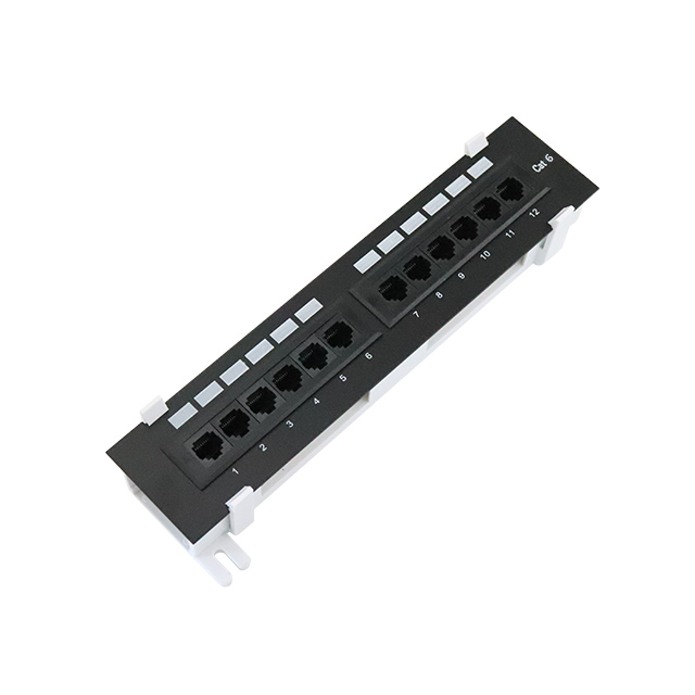 Väggmonterad 10''1U 12 Port Cat6 UTP Punch Down Patch Panel