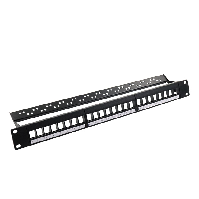 19''1U 24 Port UTP Blank Patch Panel 3 × 8