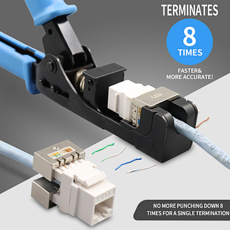 RJ45 Keystone Jack Punch Down Speed ​​Termination Tool för 180 graders PX-T-DS